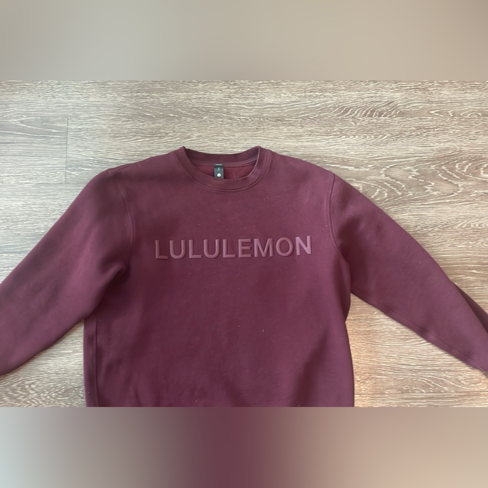 lululemon athletica Women's Burgundy Crew Neck Sweater